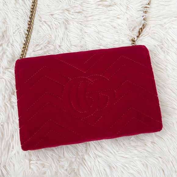 ✨SOLD✨ Gucci Marmont Matelasse Mini WOC - Picture 4 of 8